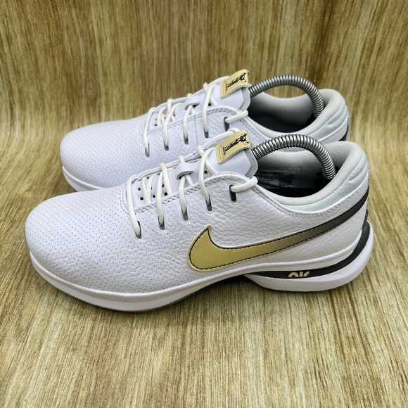 Nike Air‎ Zoom Victory Tour 3 Men\'s Size 5 White Gold Golf Shoes FQ3273-107 NEW main image 6